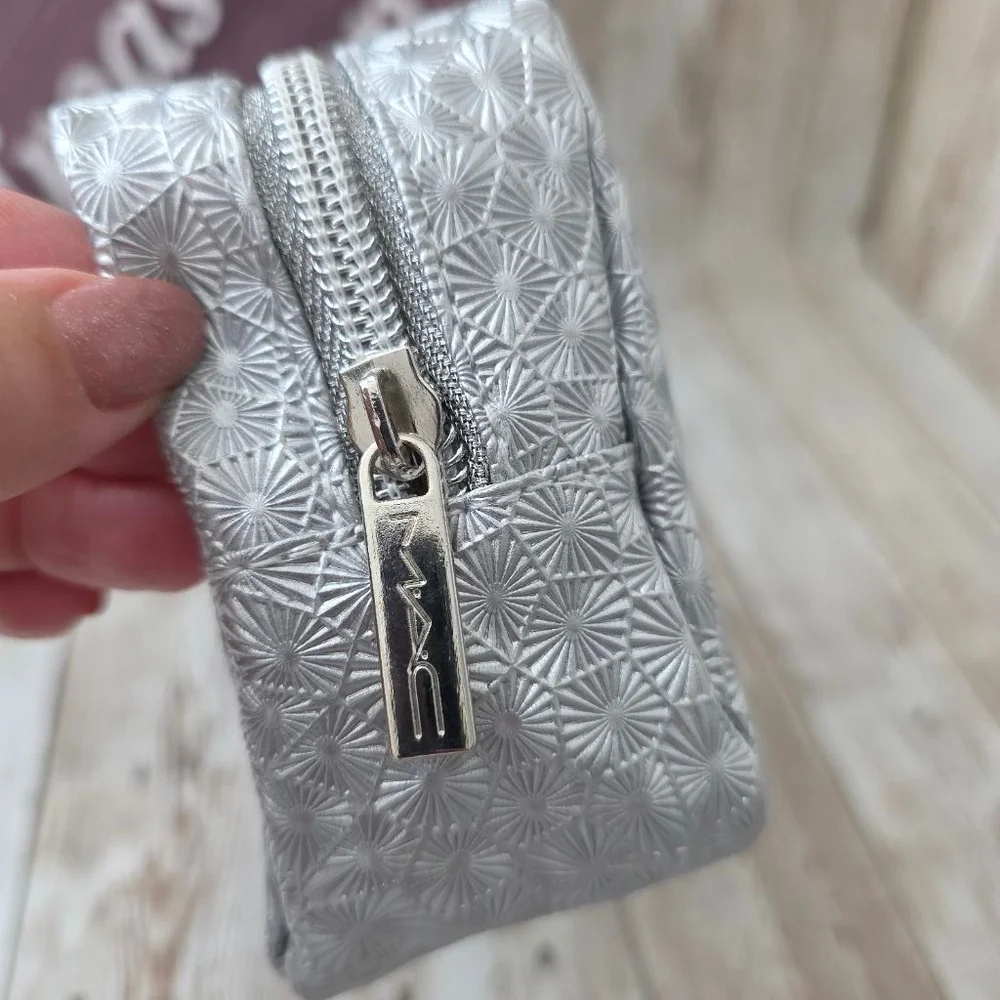 Women's MAC Silver Cosmetic Bag Small